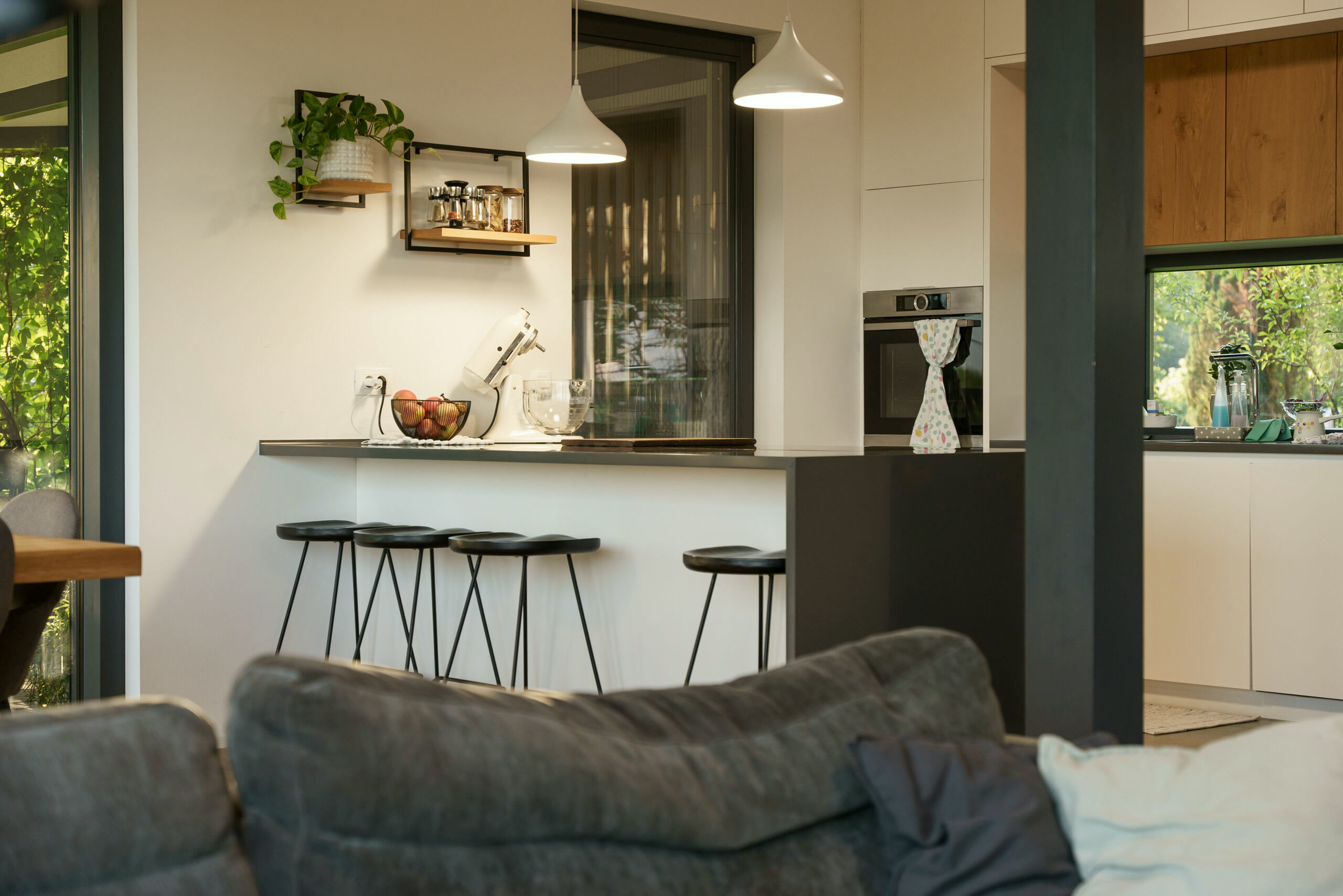 Open-plan living area