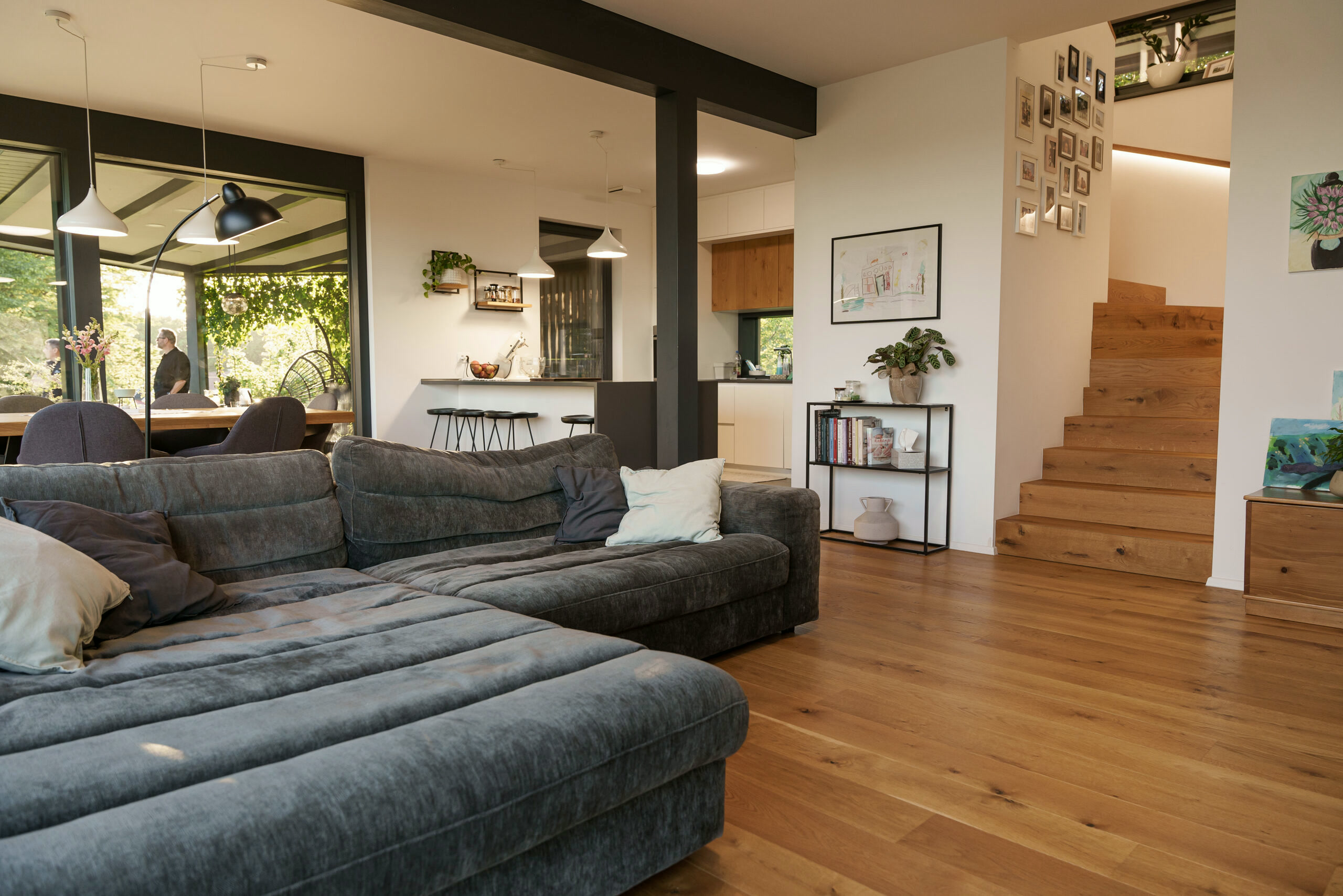Open-plan living area