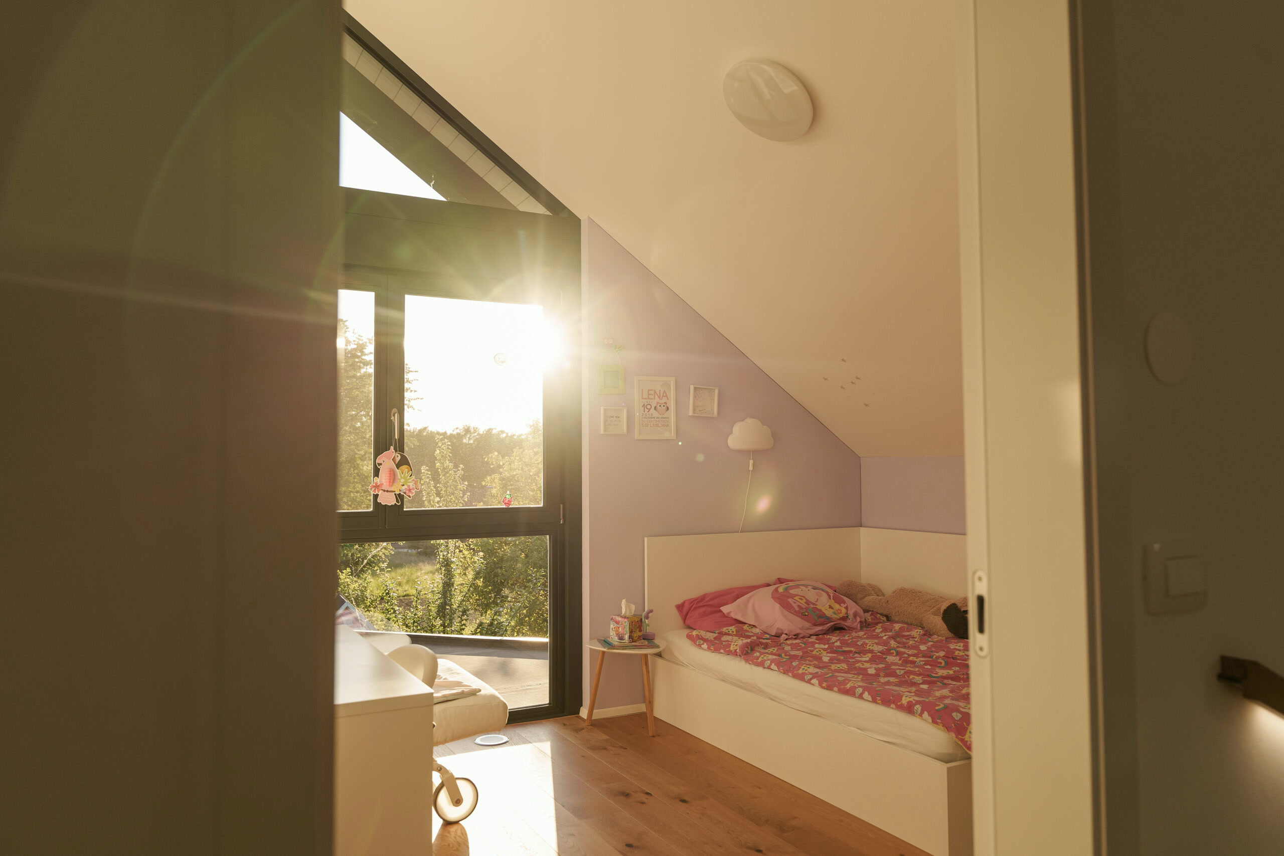 Bright, open children’s room