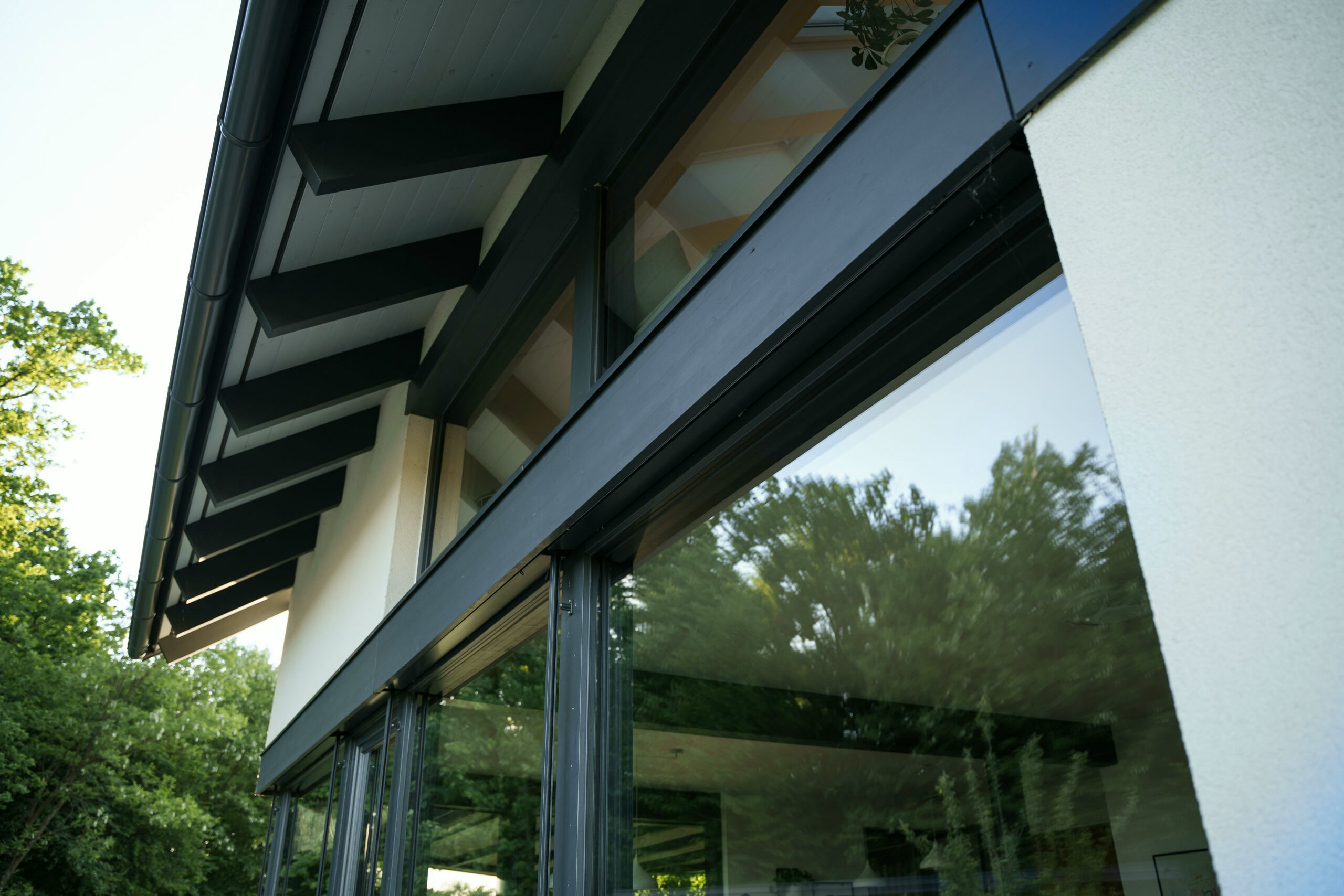 Timber-and-glass house