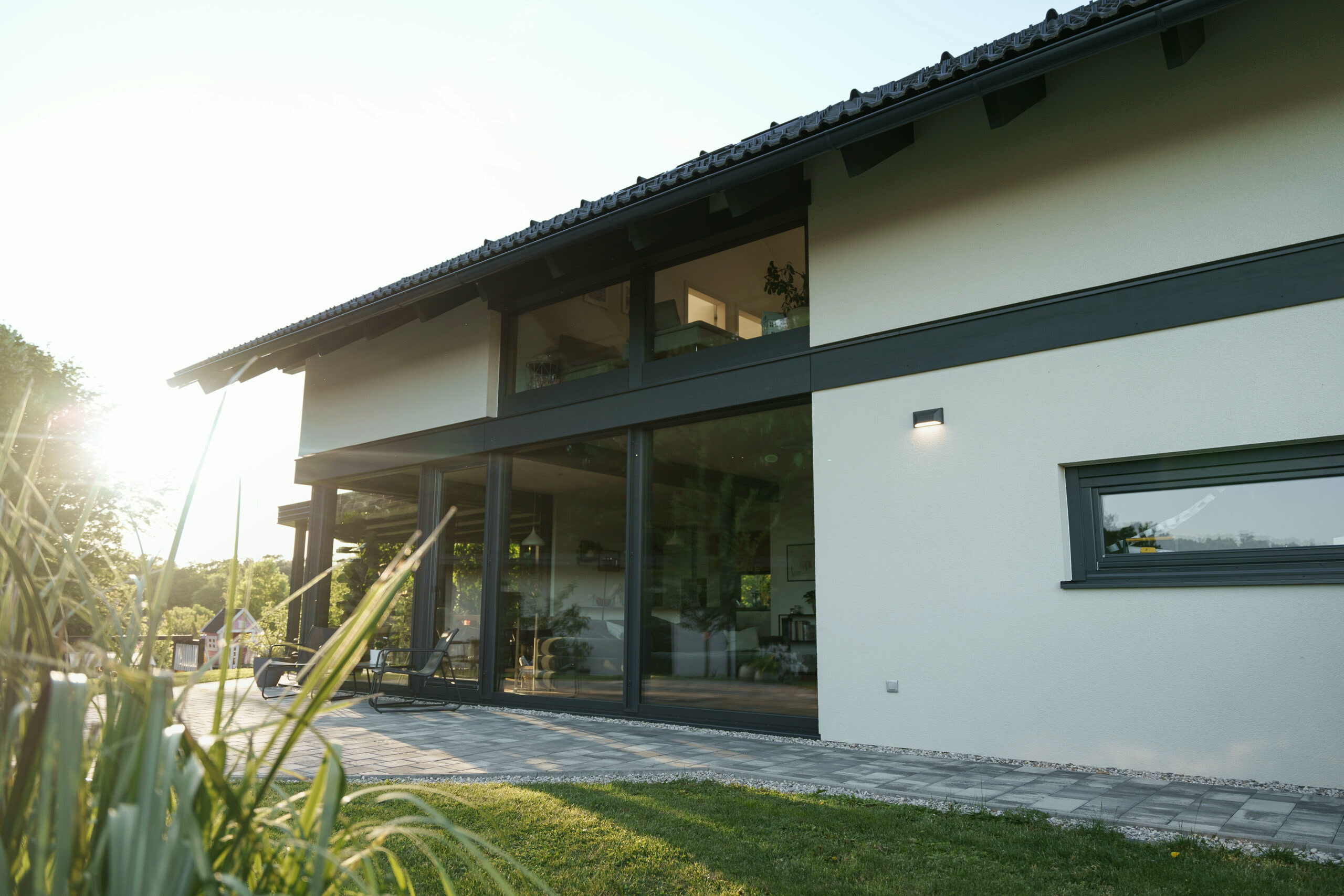 Timber-and-glass house