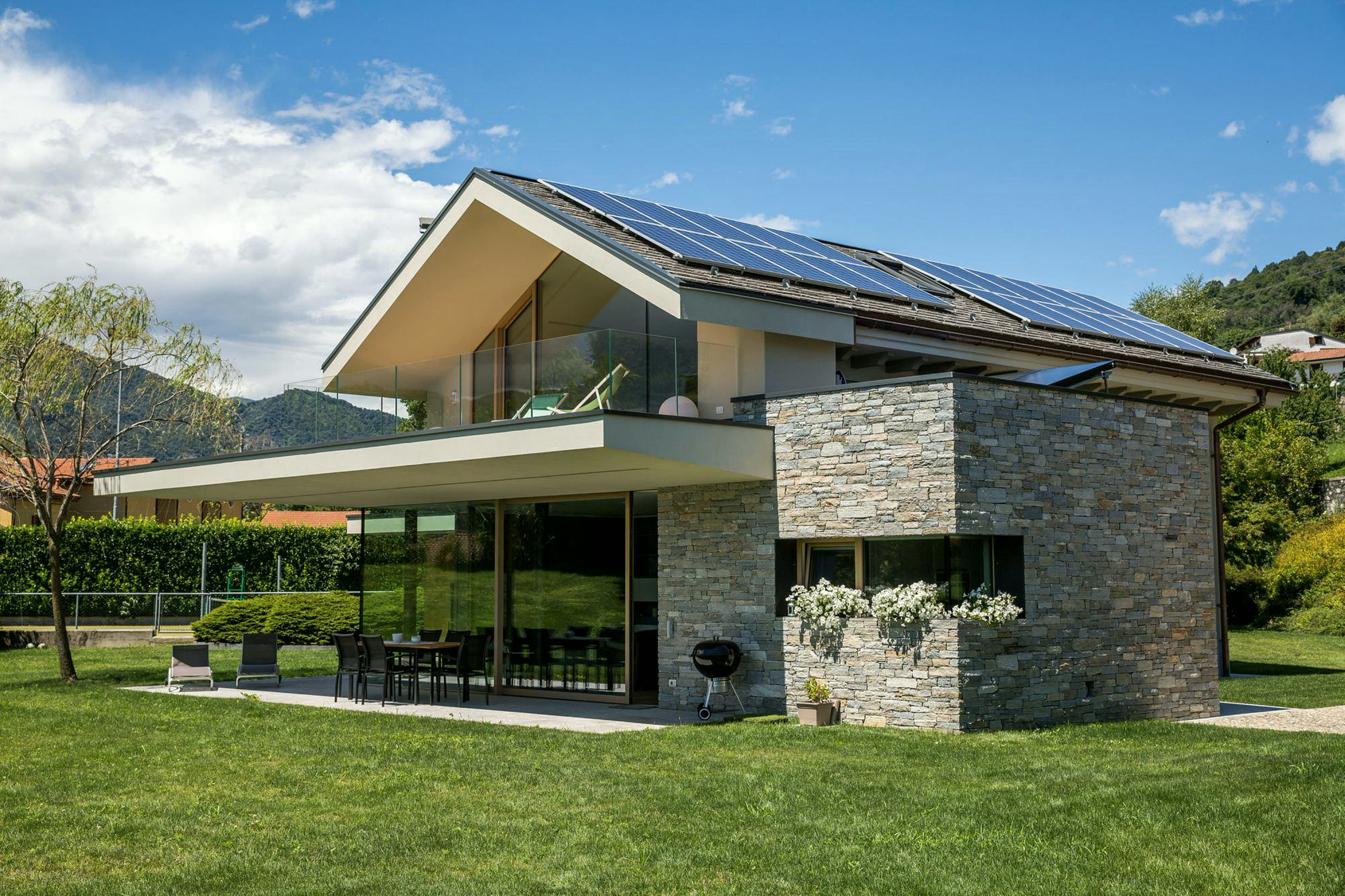 Timber-and-glass house