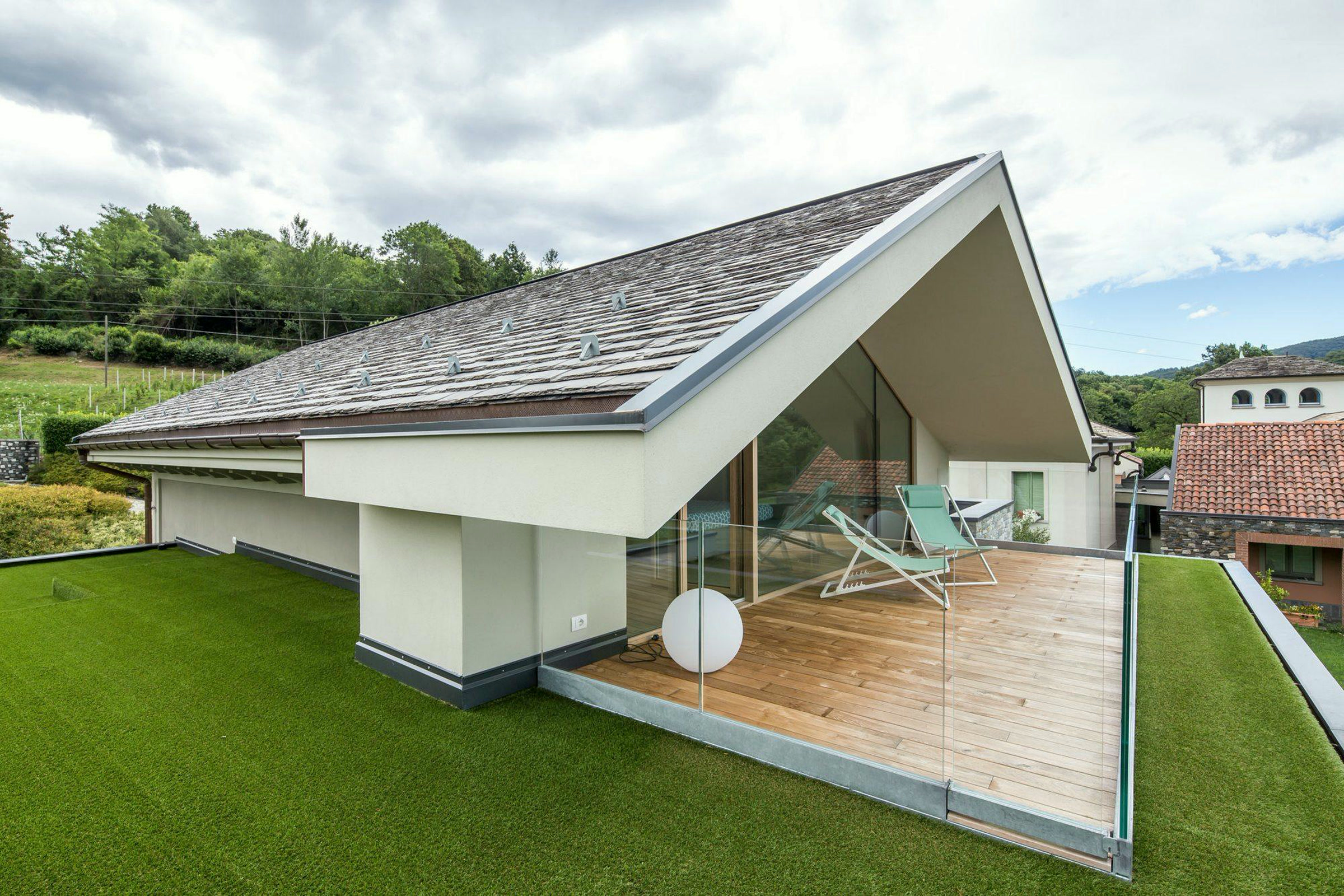 Timber-and-glass house