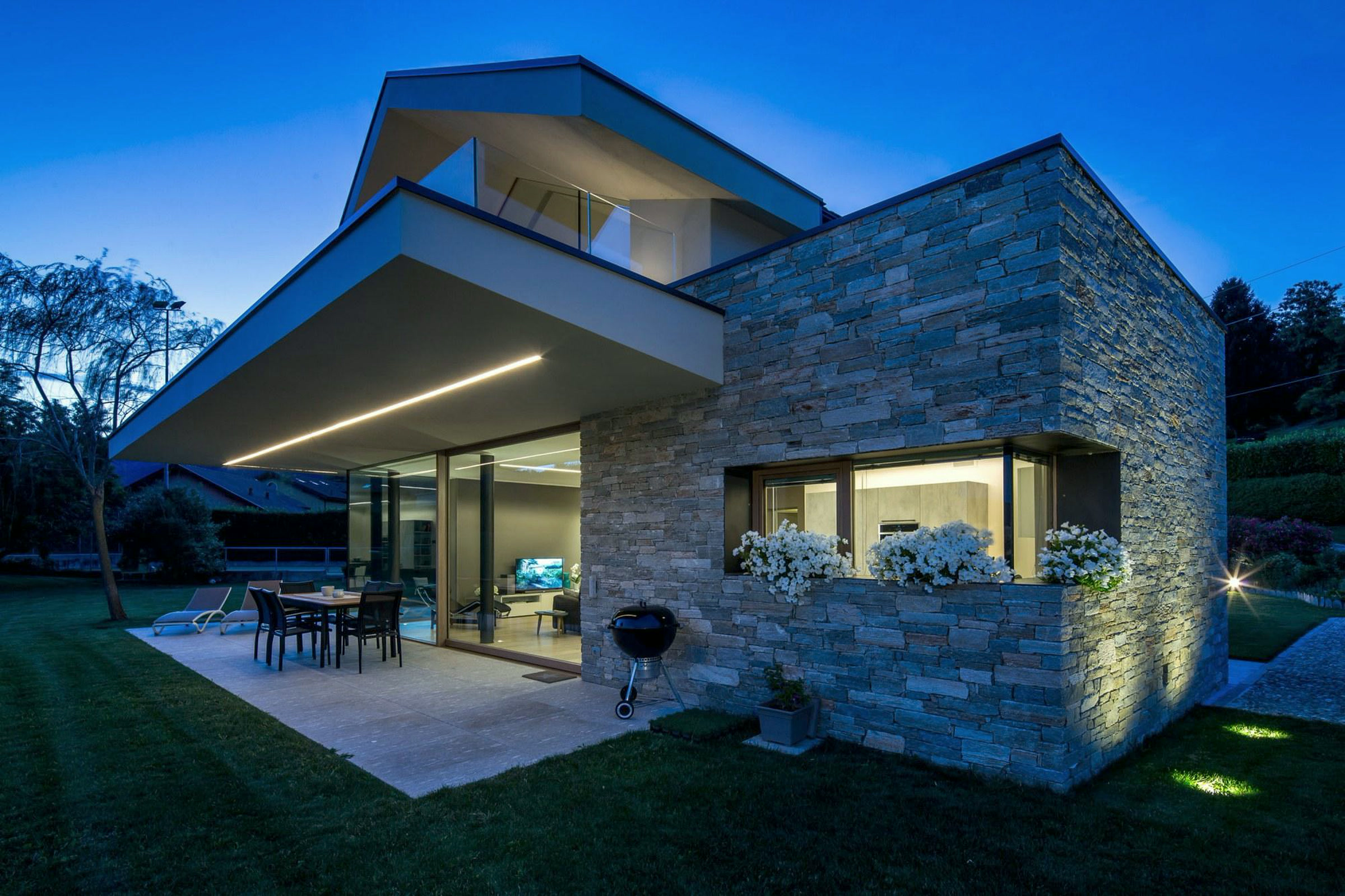 Timber-and-glass house