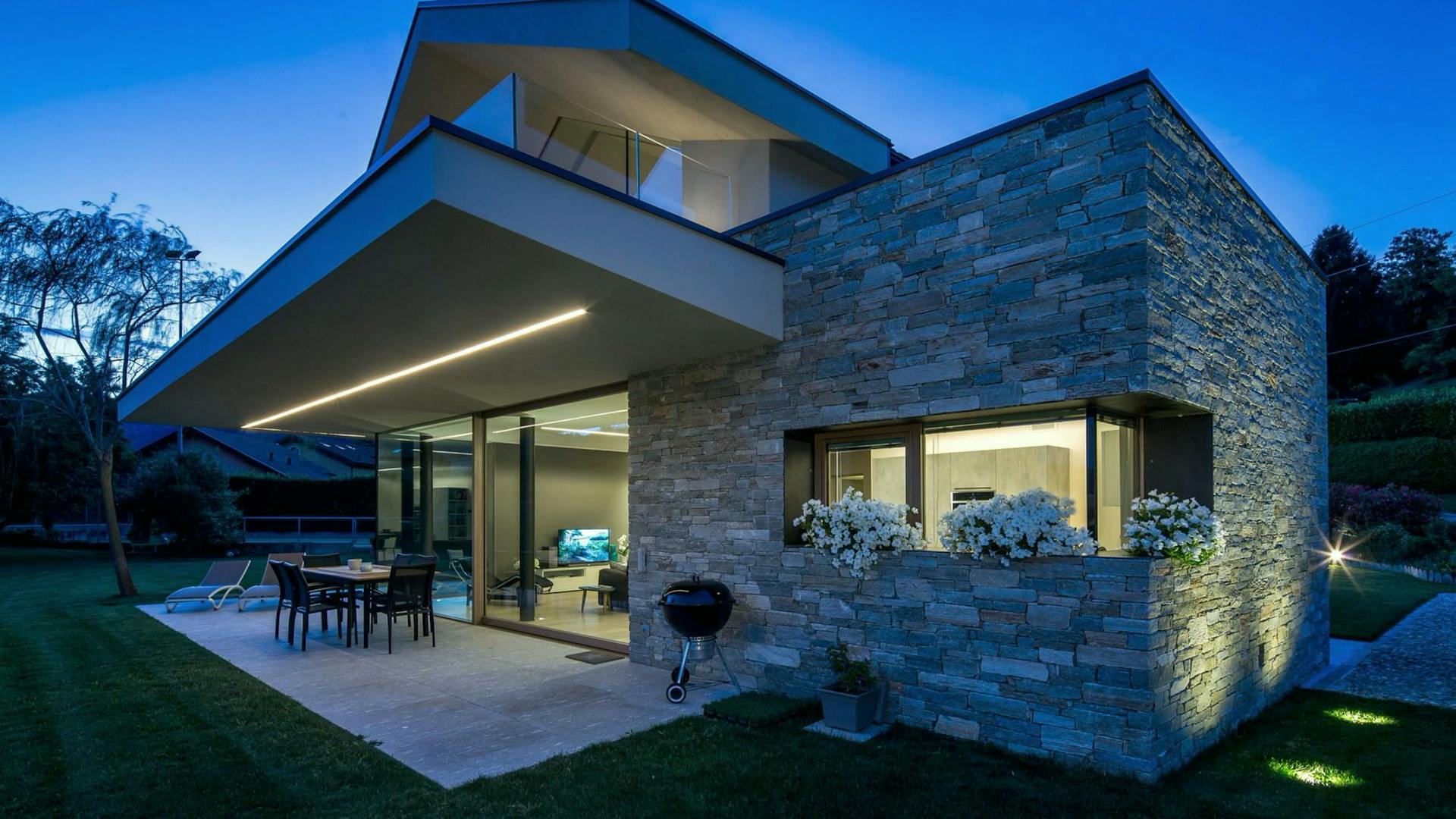 Timber-and-glass house