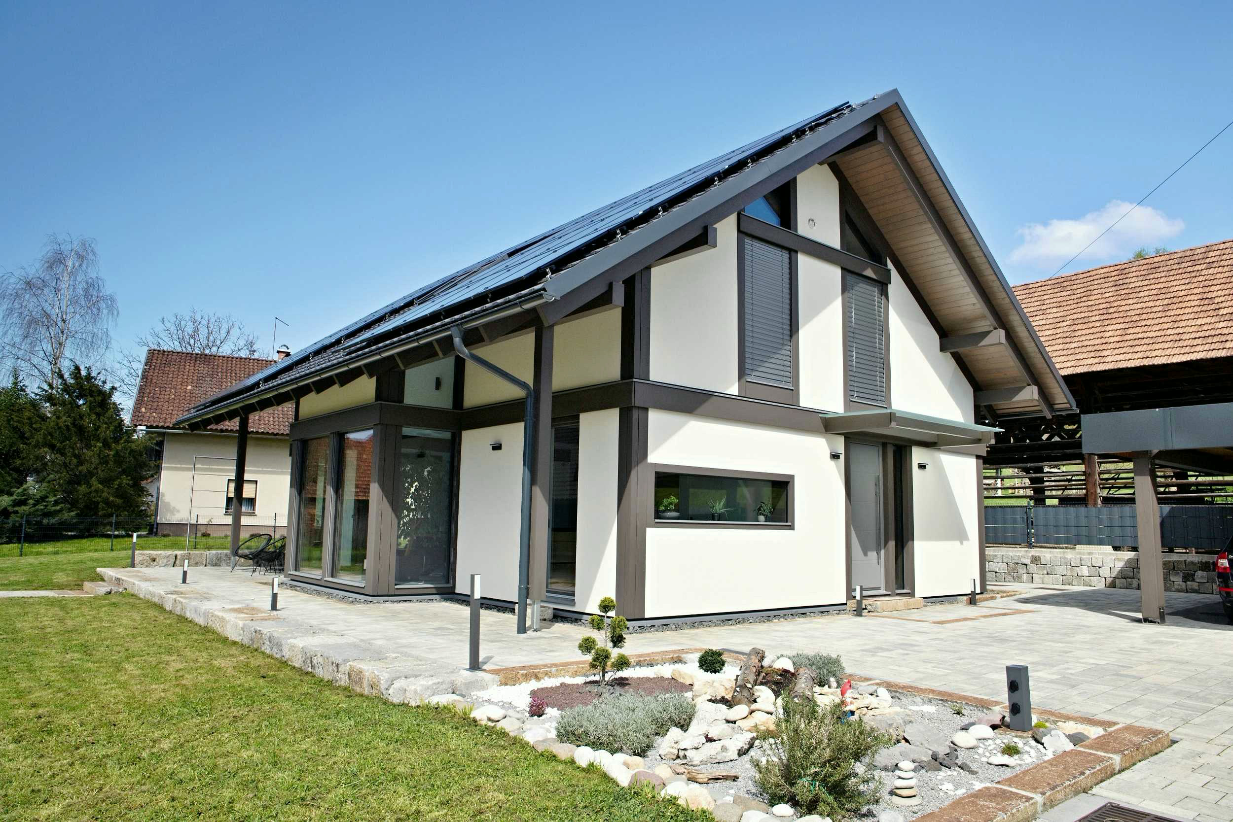 Timber-and-glass house