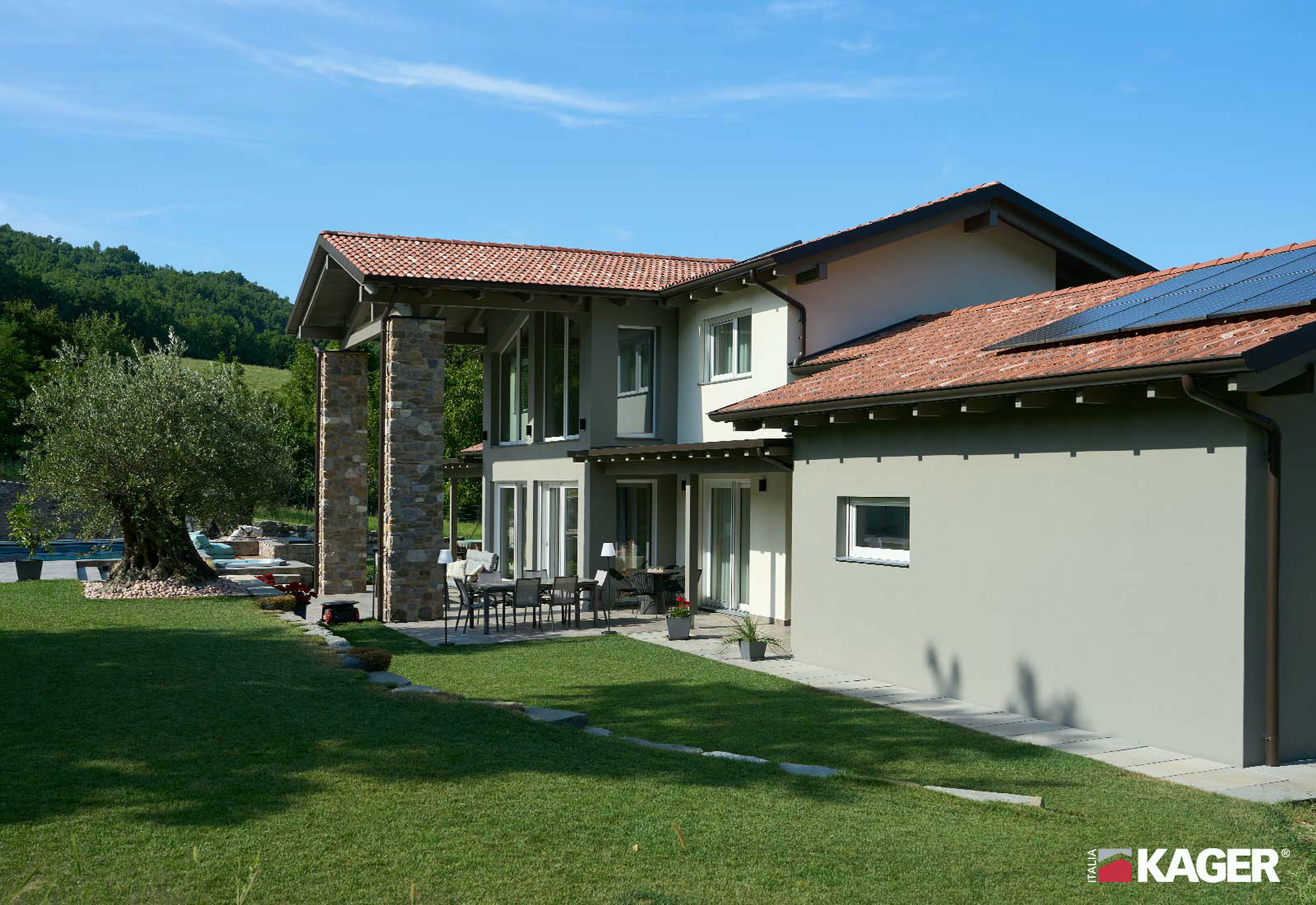 Holz-Glas-Haus