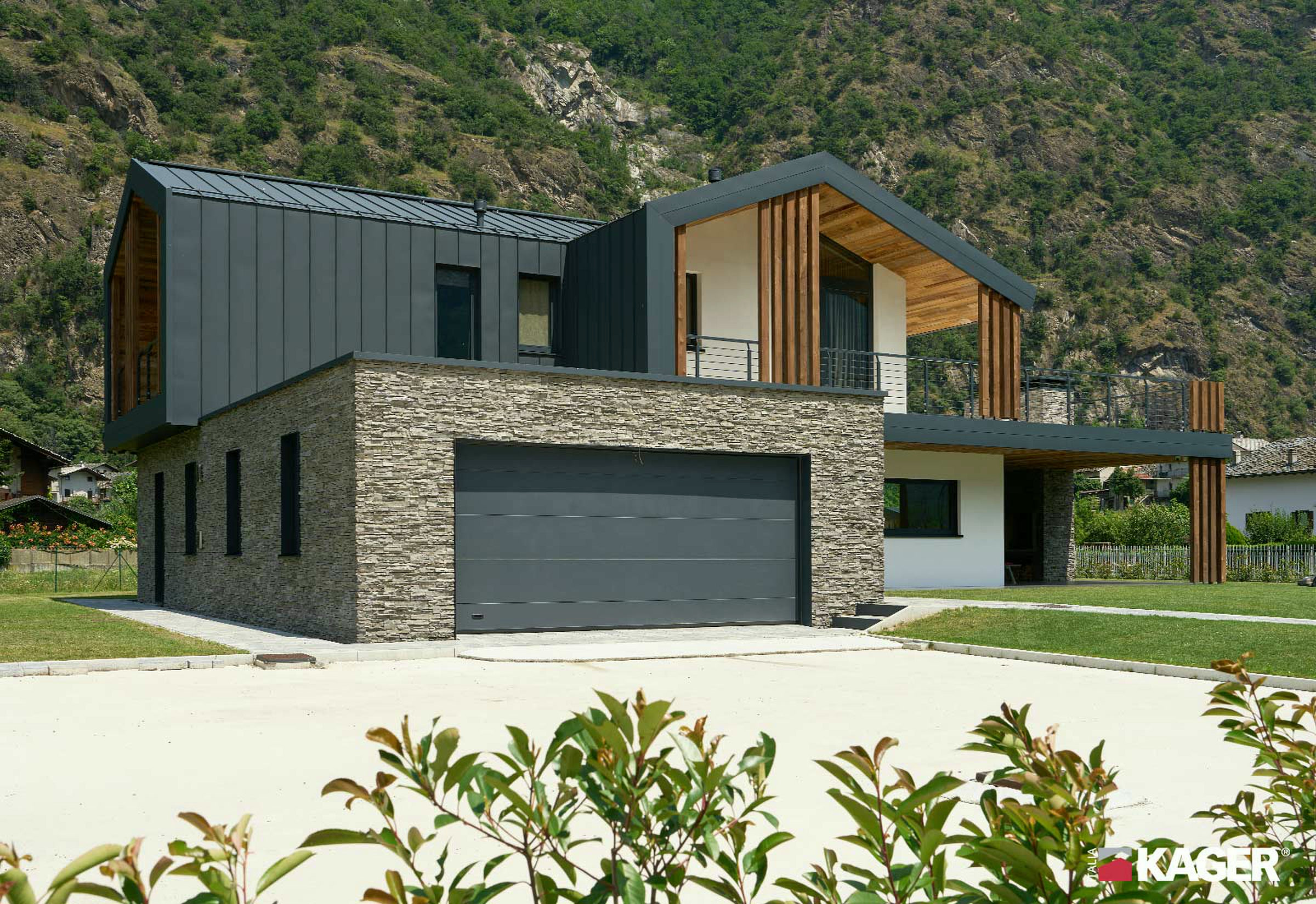 Holz-Glas-Haus