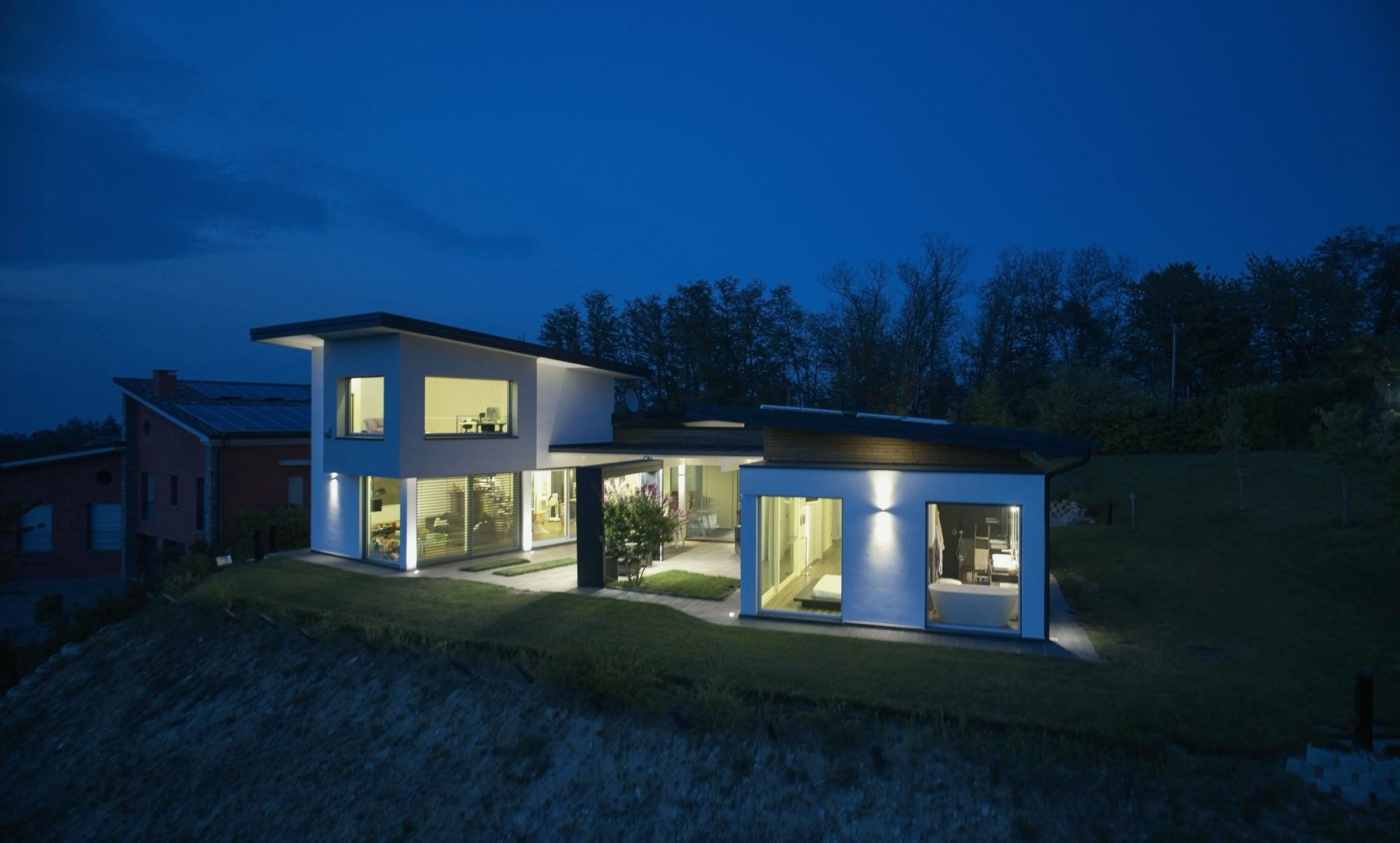 Timber-and-glass house