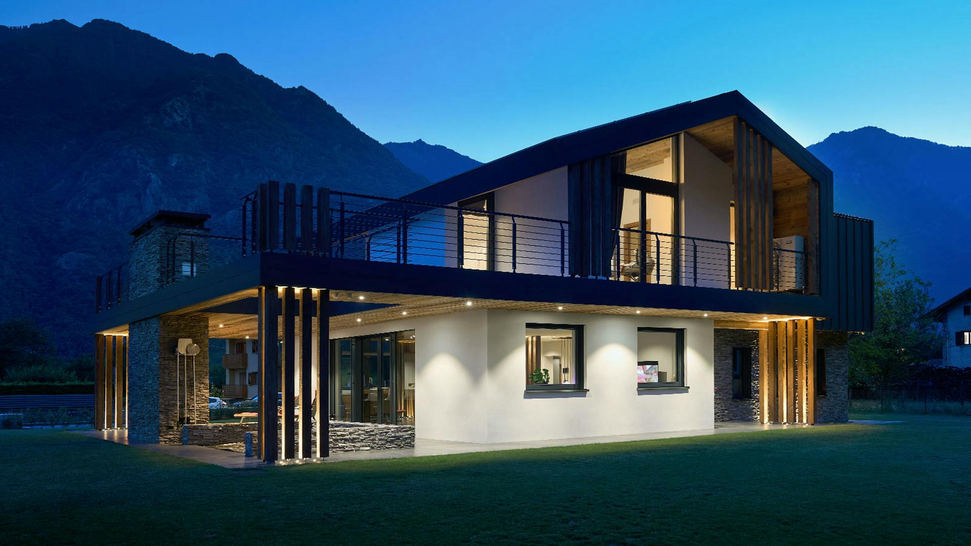 Holz-Glas-Haus