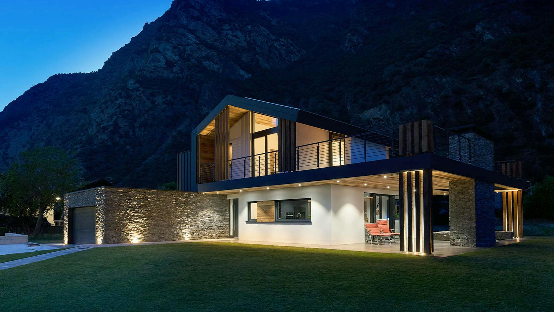 Holz-Glas-Haus