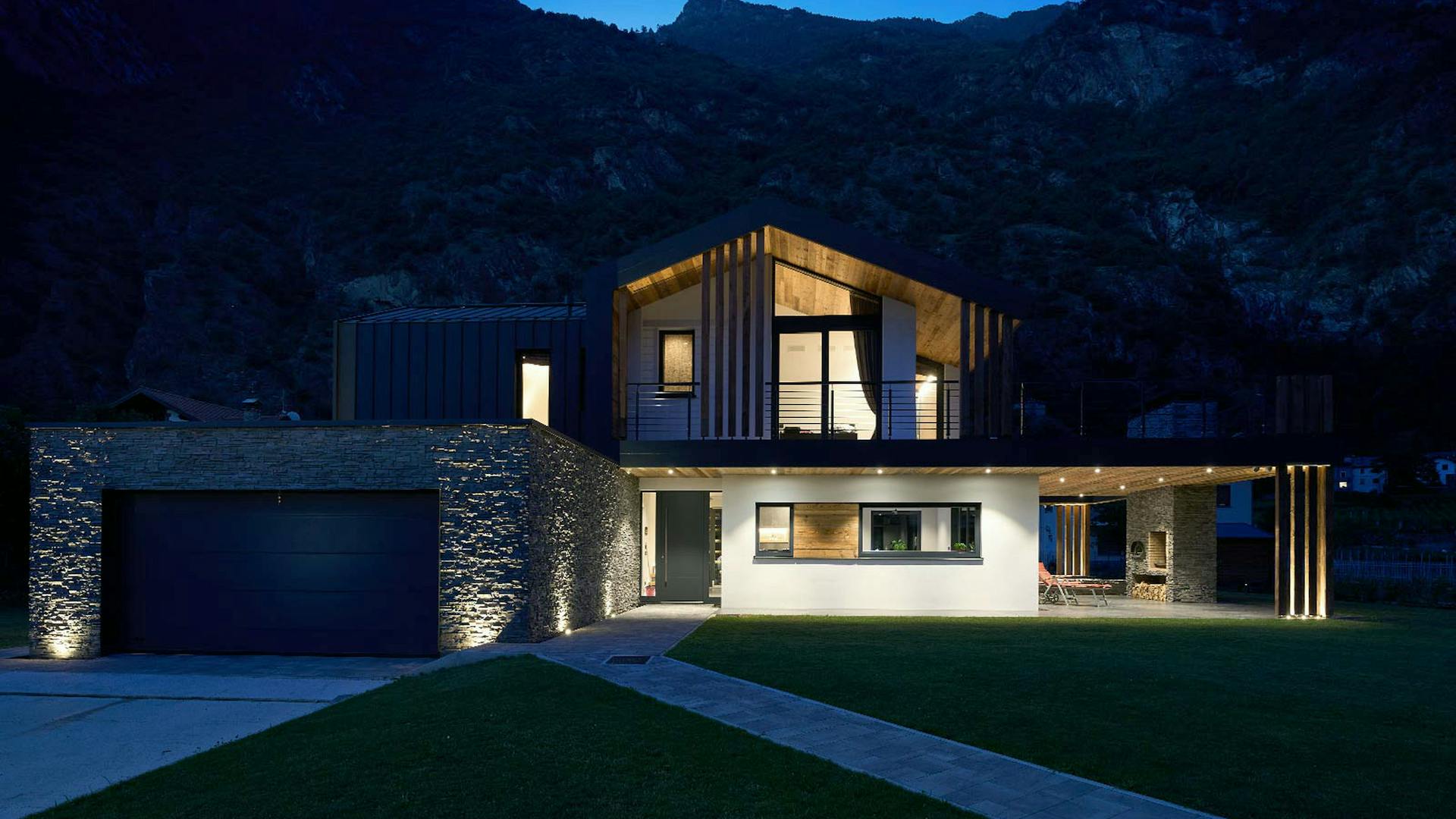 Holz-Glas-Haus