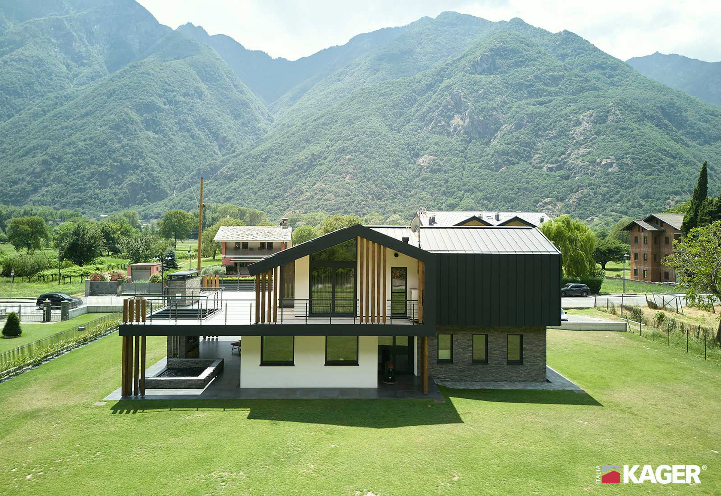 Holz-Glas-Haus