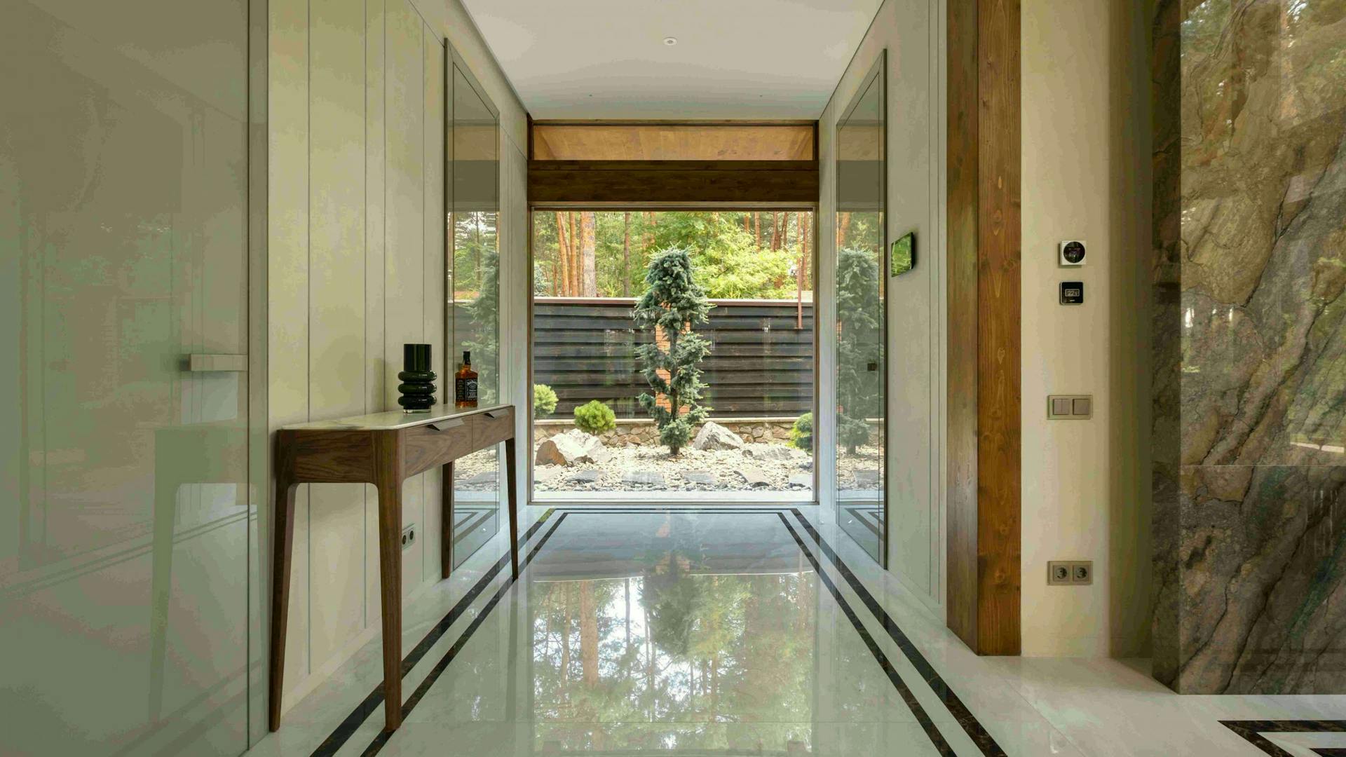 Hallway with a view