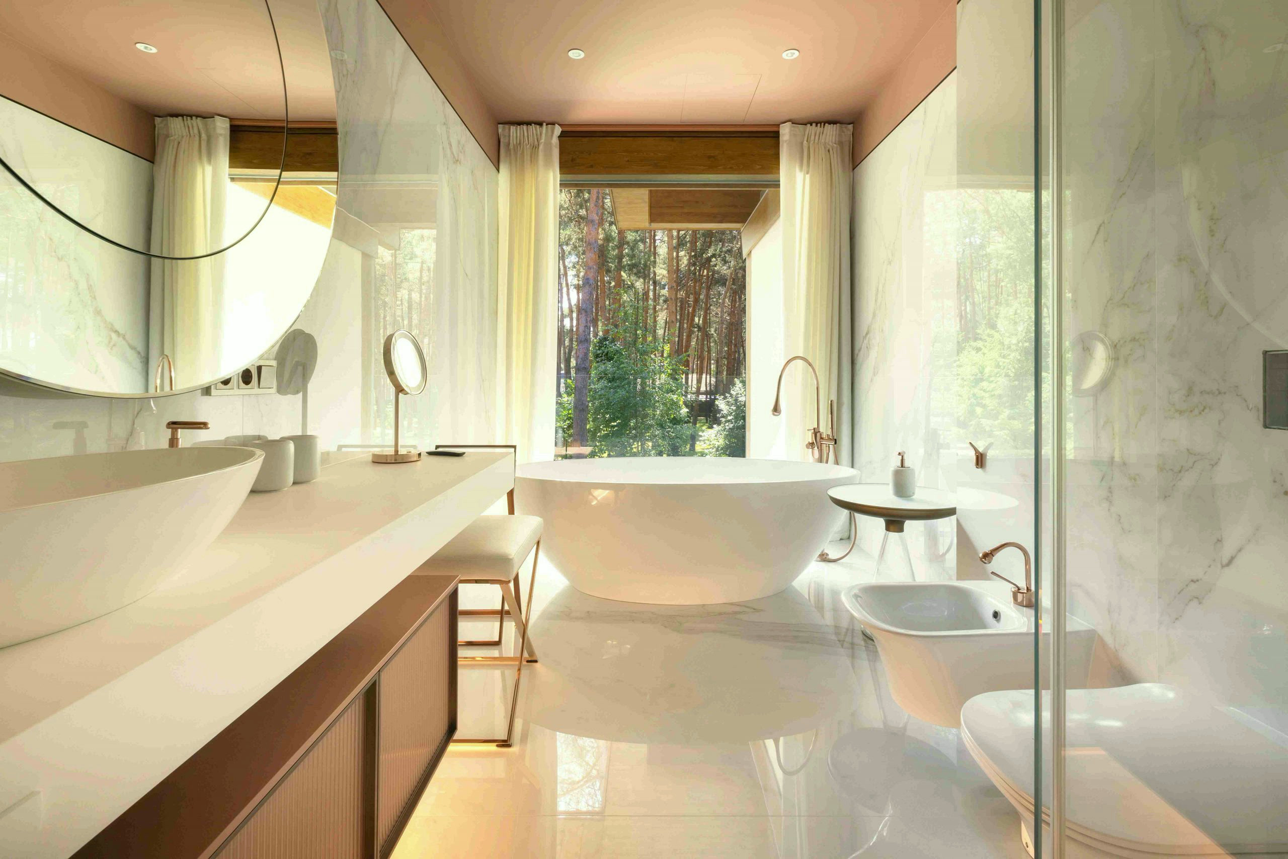 Bathroom with a view
