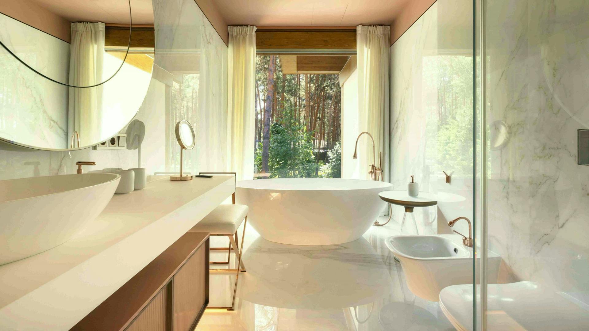 Bathroom with a view