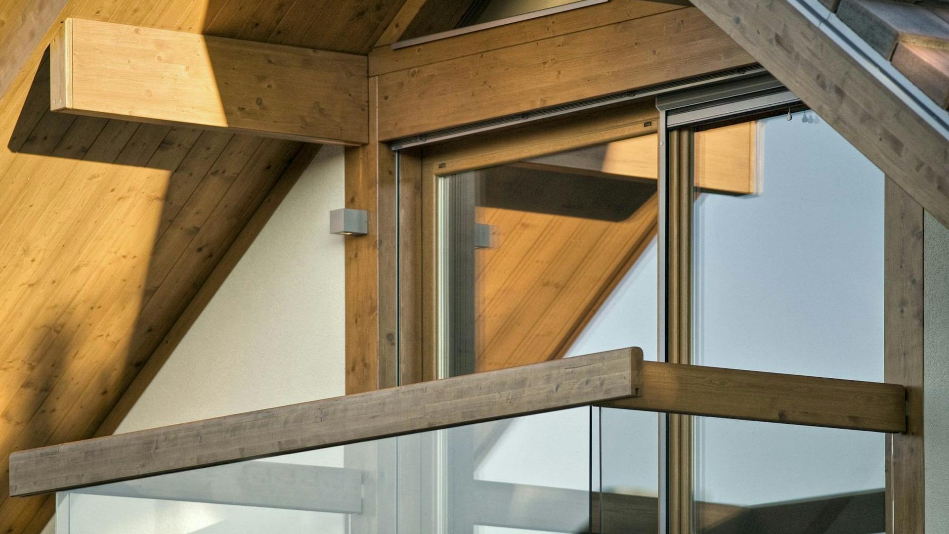 Timber-and-glass house