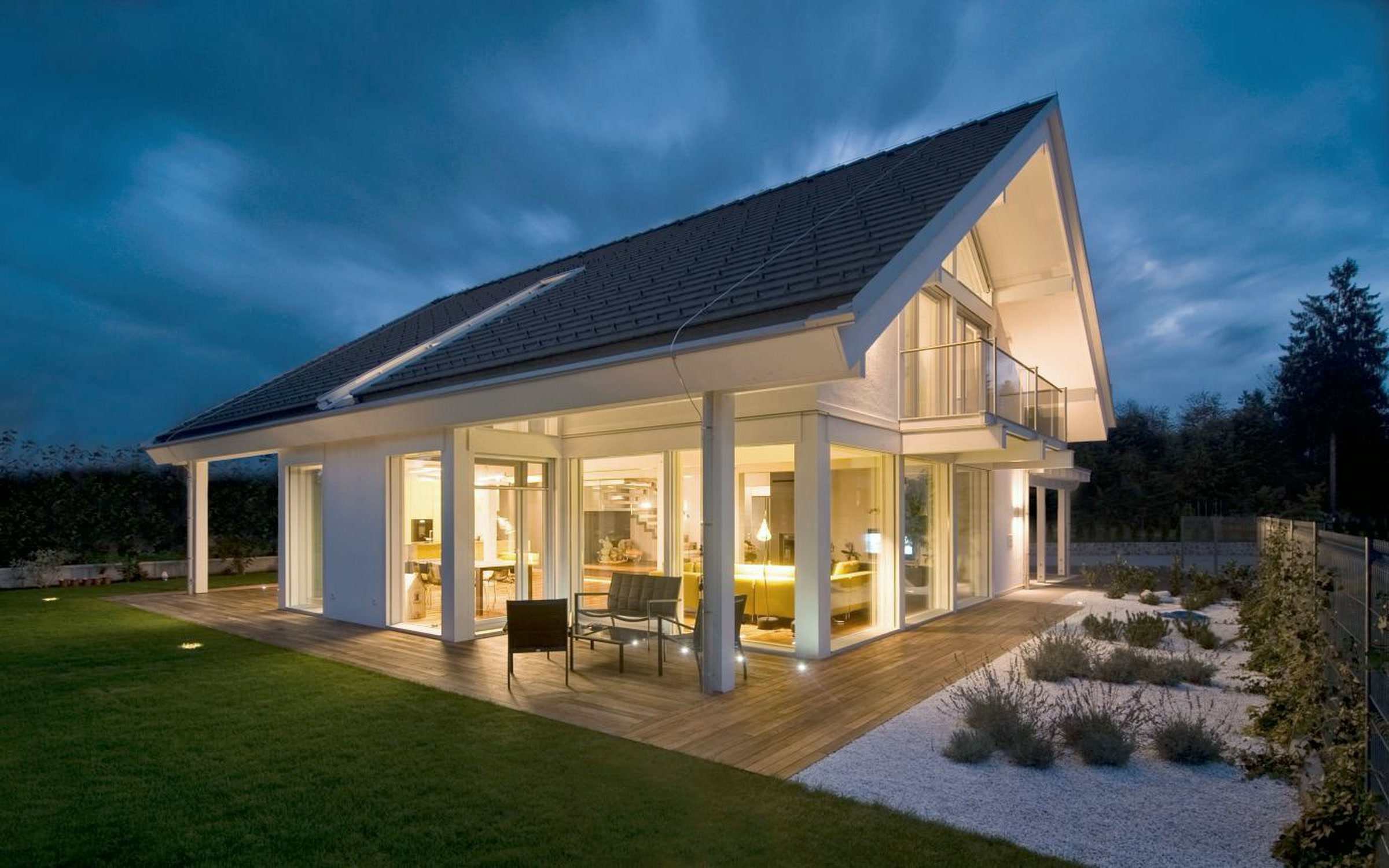 Holz-Glas-Haus