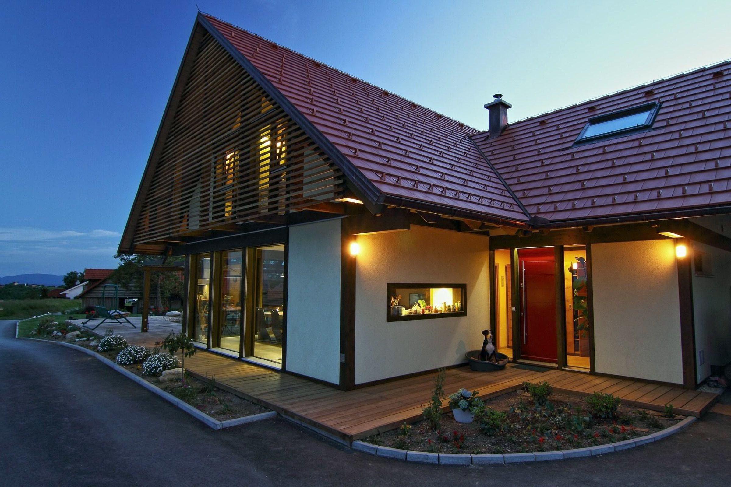 Holz-Glas-Haus