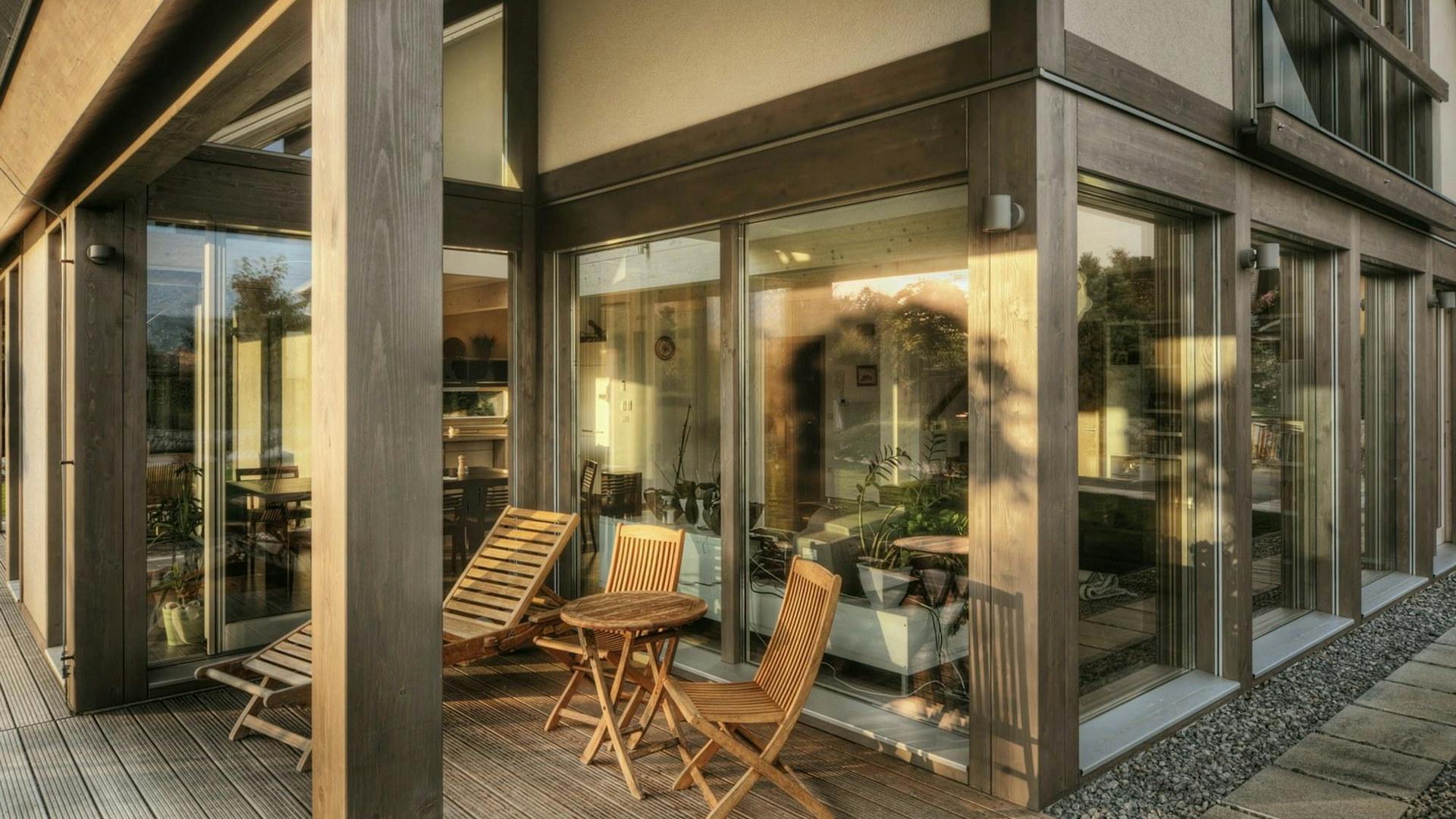 Exposed timber structure