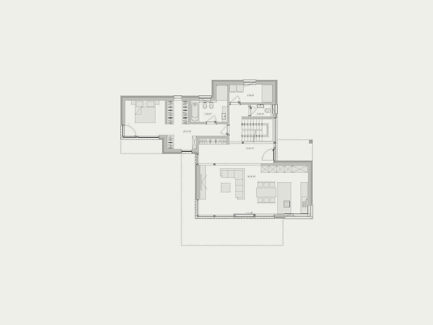 Villa Novara – ground-floor plan