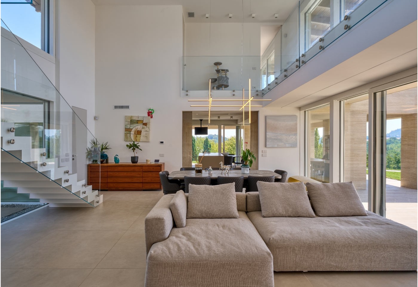 Double-height living room