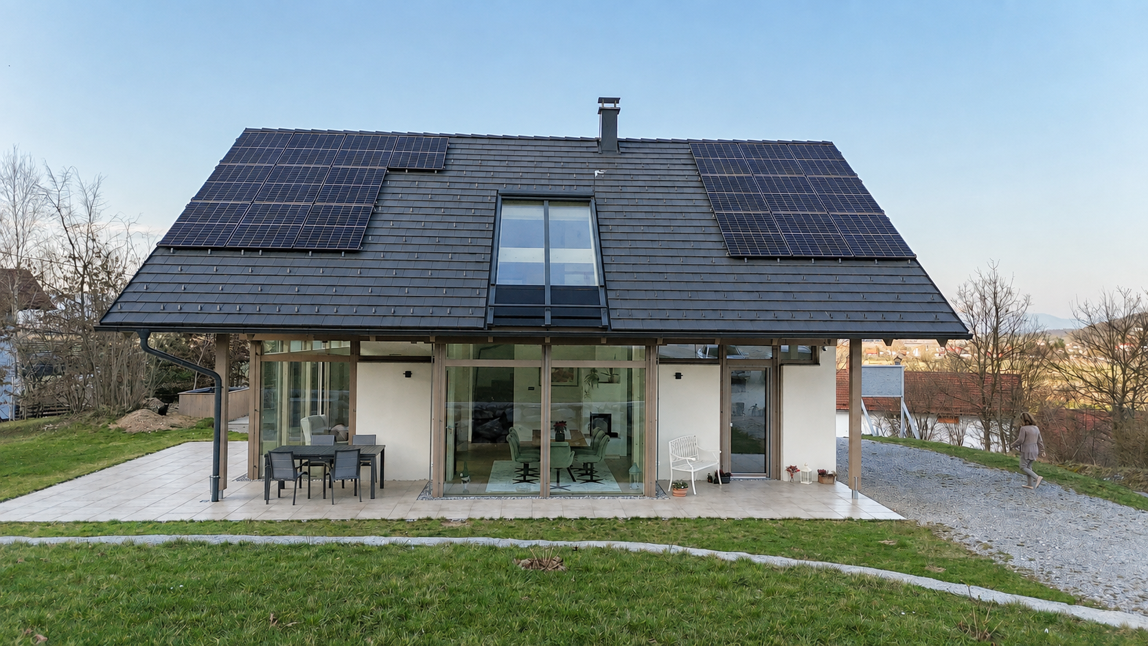 Holz-Glas-Haus VITA NOVA Urbana in Borovnica