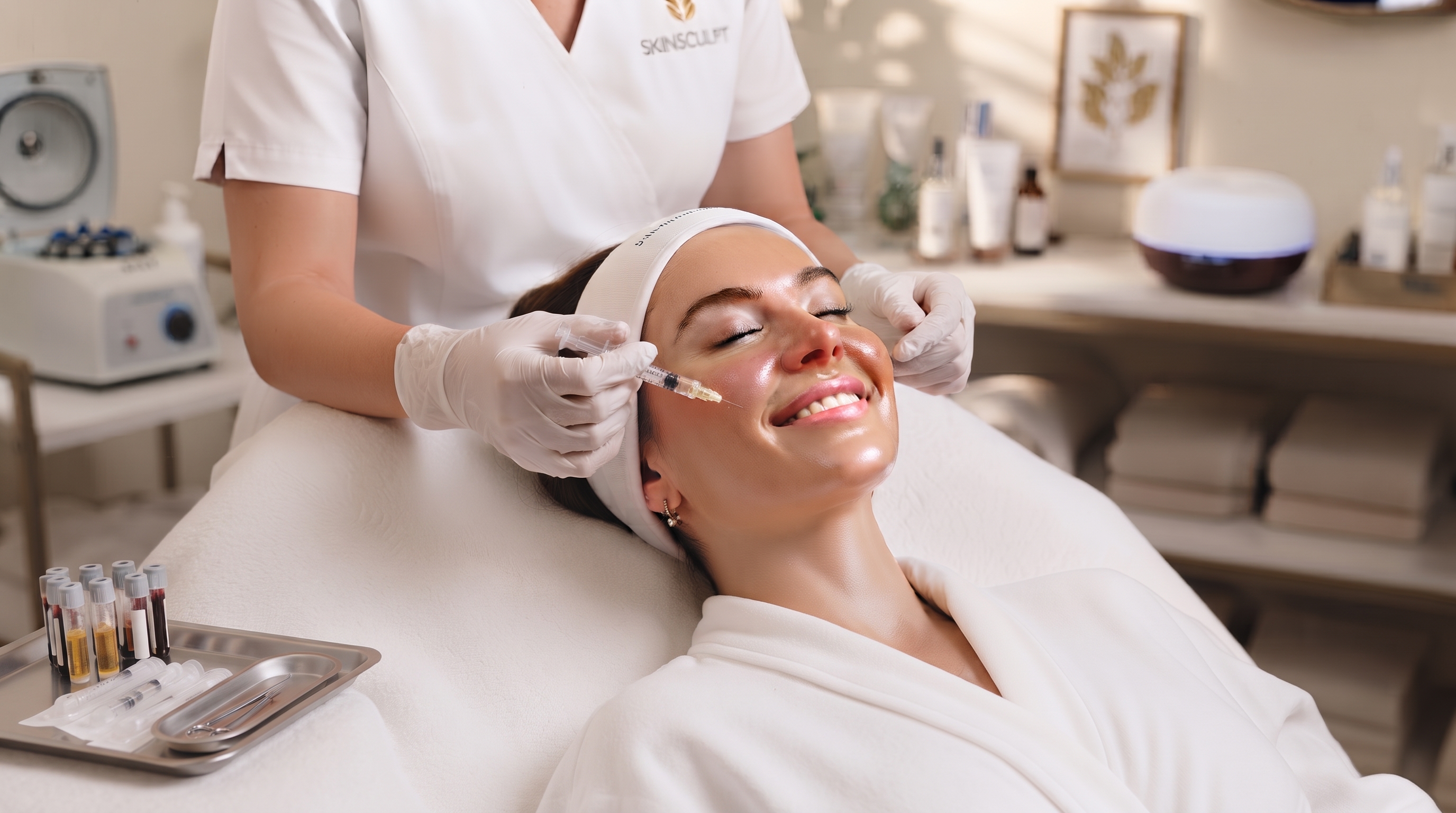 Preparing a PRP (platelet-rich plasma) treatment