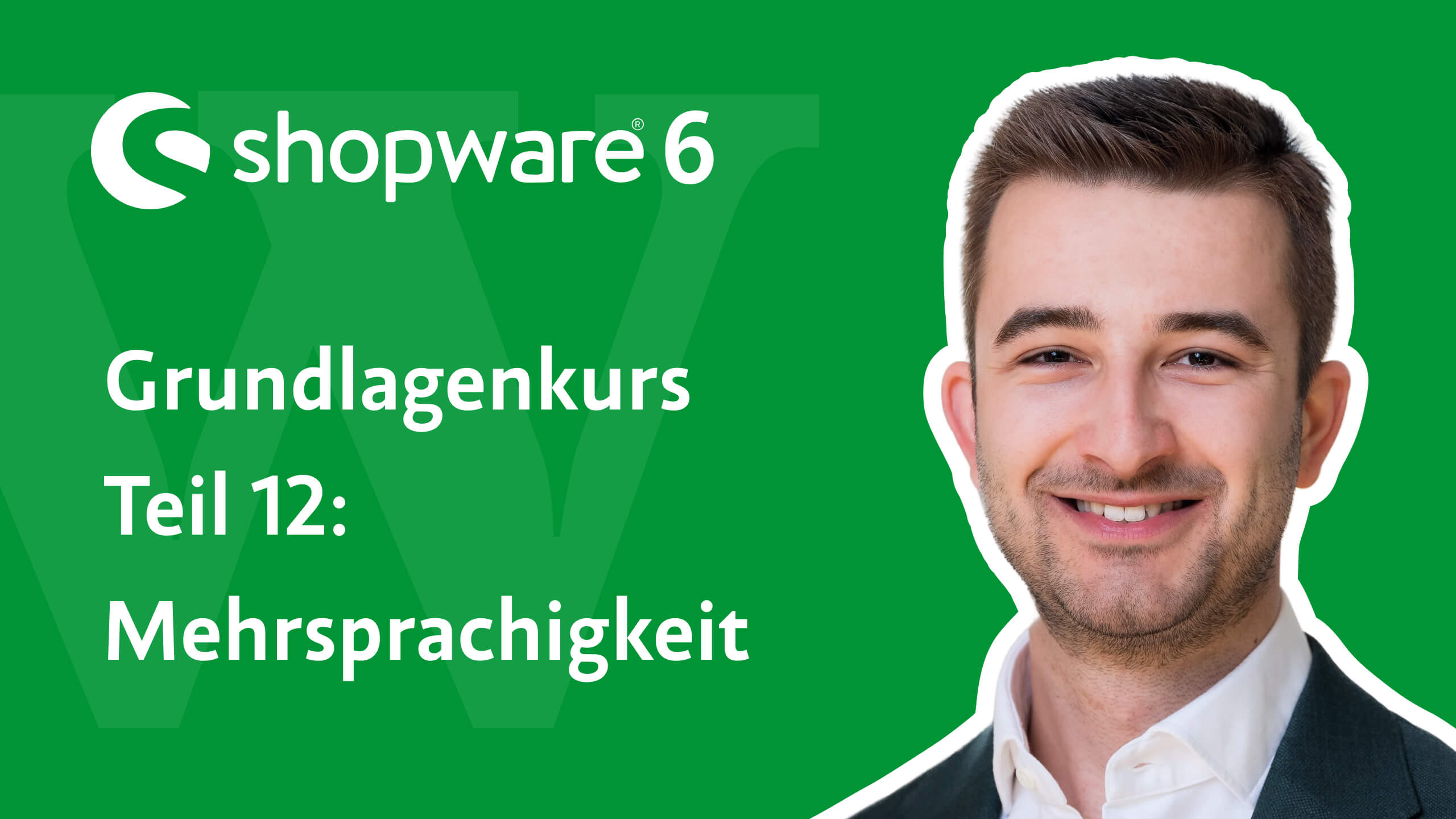 Videovorschau: Shopware 6 Grundlagenkurs, Teil 12 – Mehrsprachigkeit