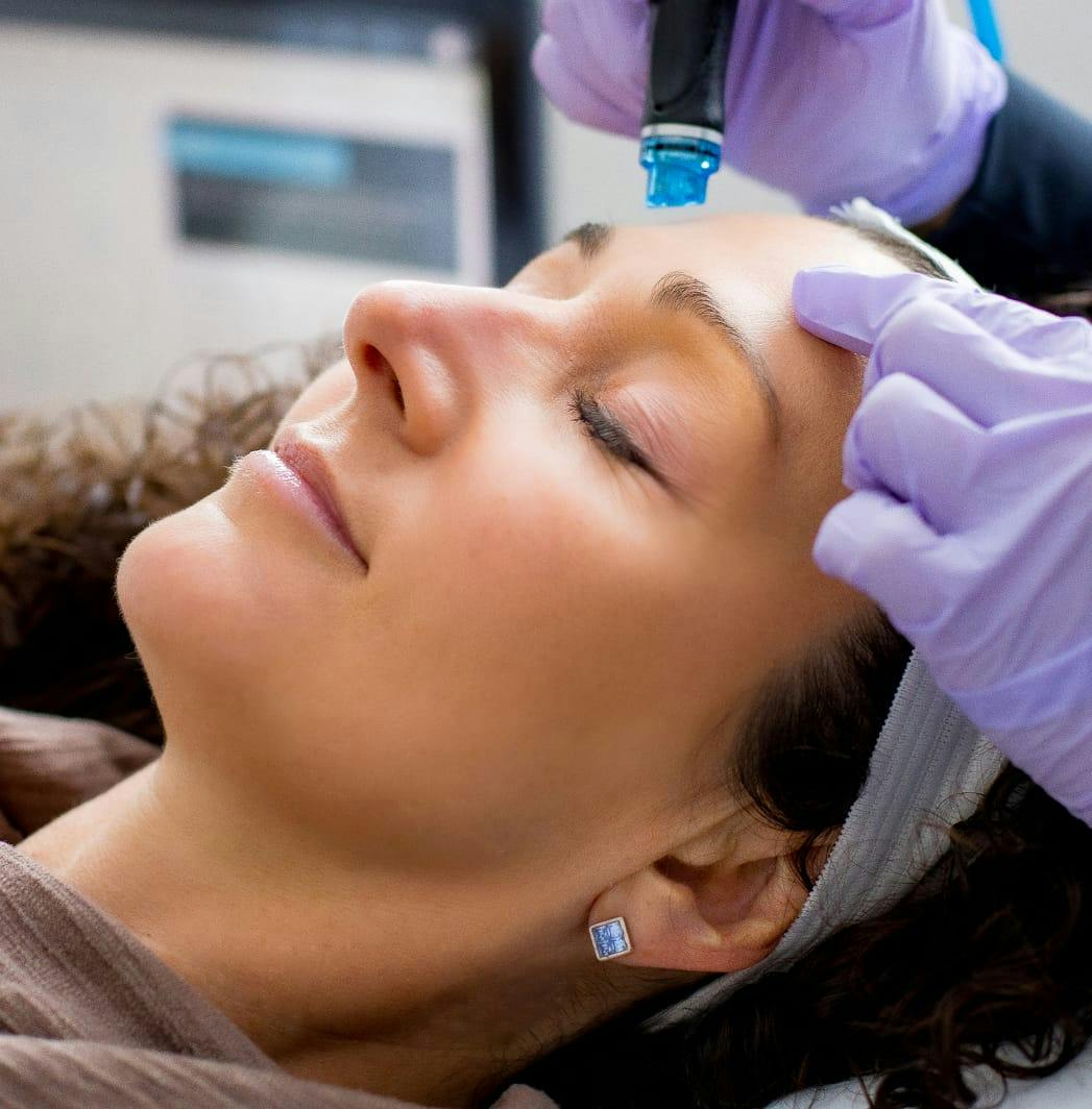 Woman getting treatment