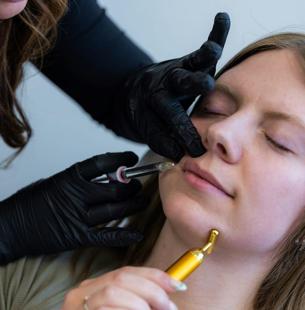 Woman getting treatment