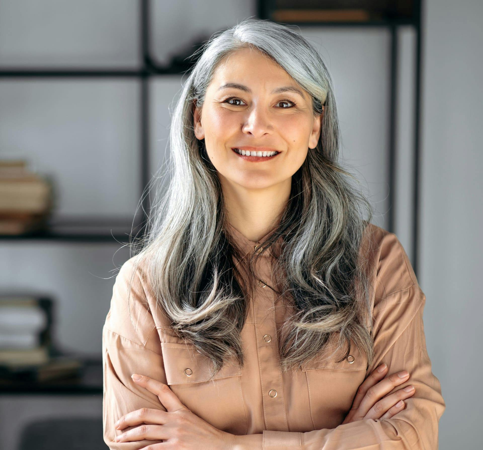 Woman with arms crossed