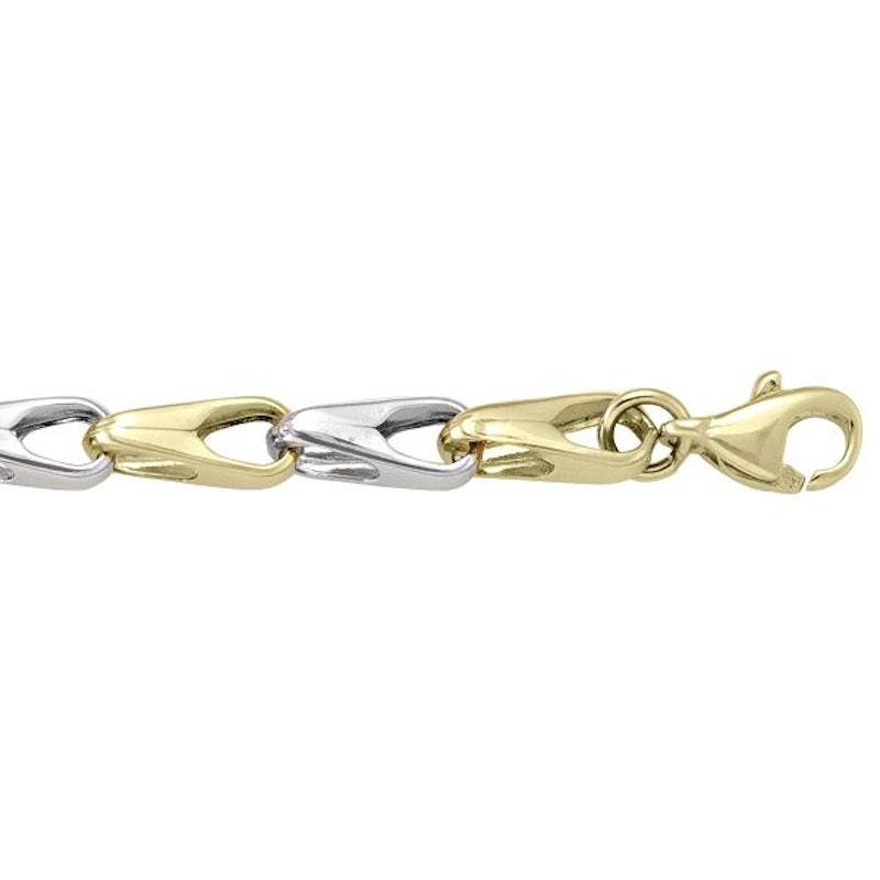 Tone Gold Fancy Round Chain 4.1mm - 18K hollow gold chain