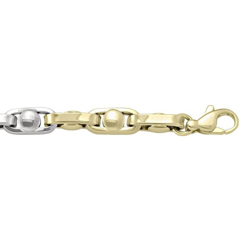 Tone Gold Fancy Round Chain 5.7mm - 18K hollow gold chain