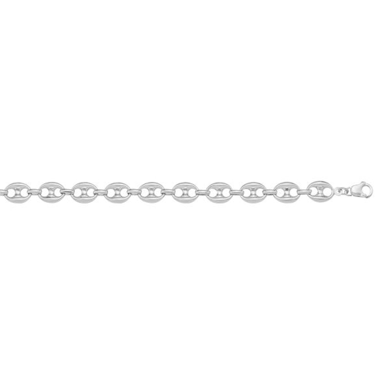 Gold Puffed Anchor Chain 5mm - 14K hollow gold chain
