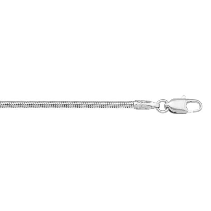 Gold Round Snake Chain 1.6mm - 14K solid gold chain