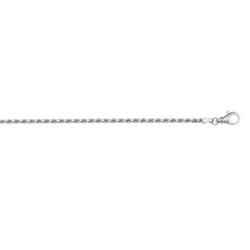 Gold Diamond Cut Rope Chain 1.3mm - 14K solid gold chain