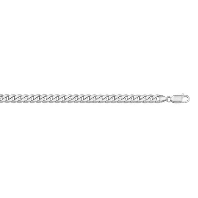 Gold Flat Beveled Chain 4mm - 14K solid gold chain