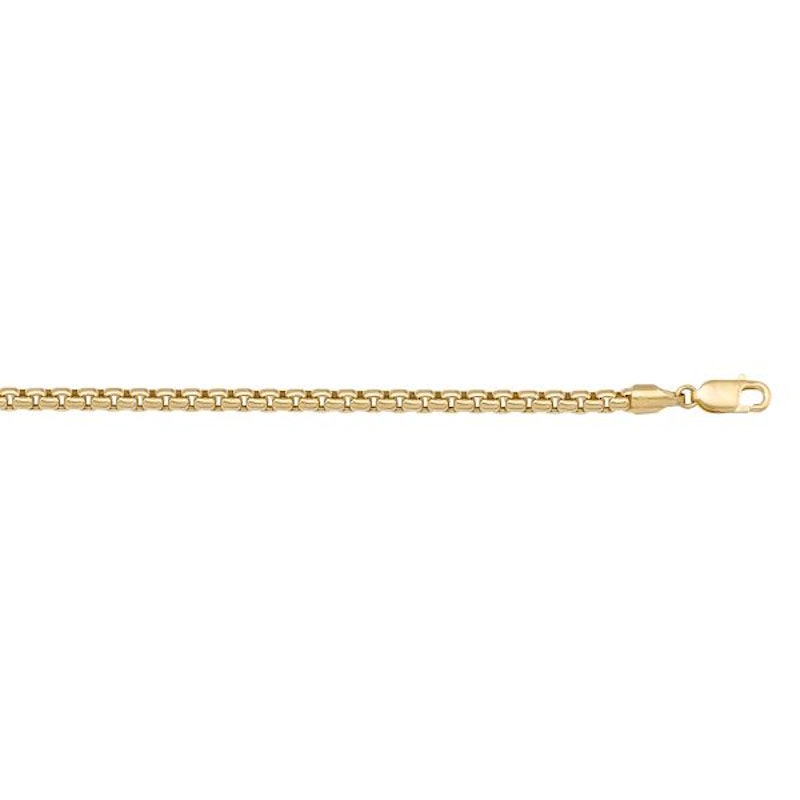 Gold Box Chain 2.5mm - 14K hollow gold chain
