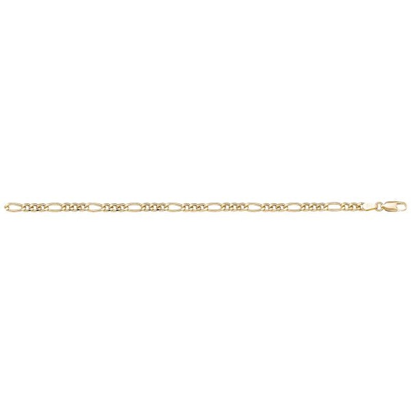 Gold Figaro Chain 3.7mm - 14K hollow gold chain