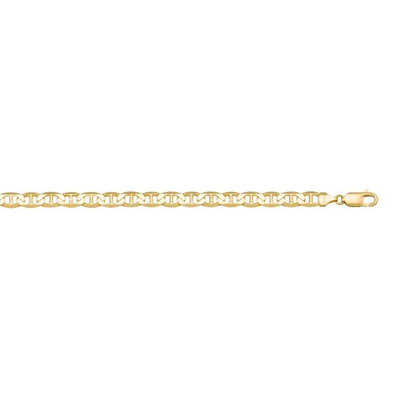 Gold Flat Anchor Chain 3.8mm - 14K hollow gold chain
