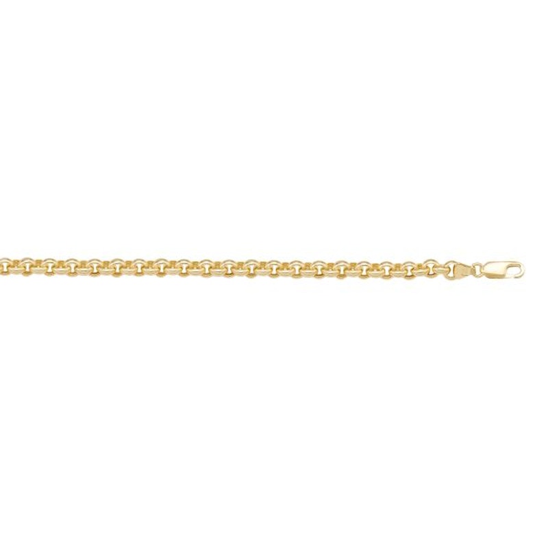 Gold Rolo Chain 3.8mm - 14K hollow gold chain