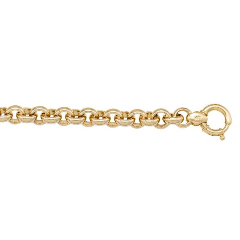 Gold Rolo Chain 7.7mm - 14K hollow gold chain