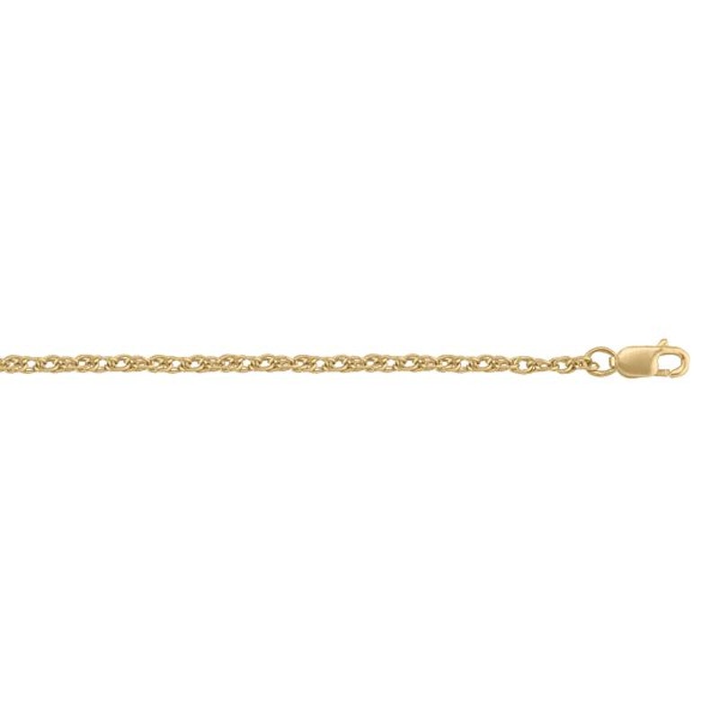 Gold Loose Rope Chain 6mm - 10K hollow gold chain