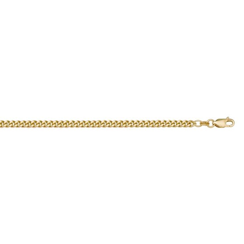 Gold Curb Chain 1.4mm - 10K hollow gold chain