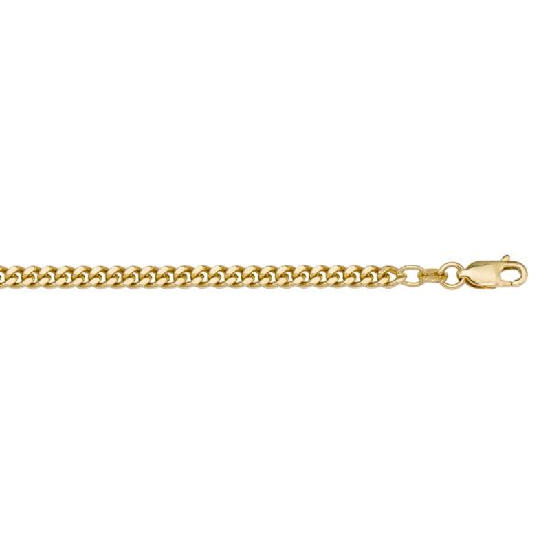 Gold Curb Chain 2mm - 10K hollow gold chain