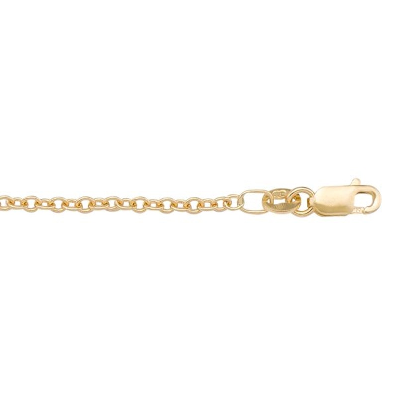 Gold Open Cable Chain 1mm - 14K solid gold chain