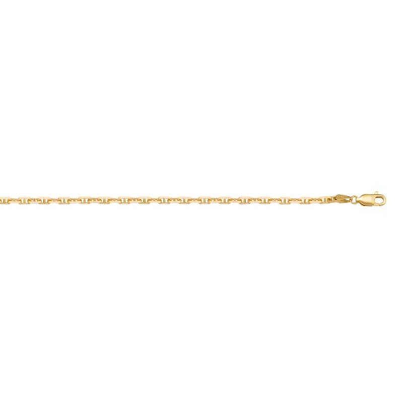Gold Anchor Chain 1.6mm - 14K solid gold chain