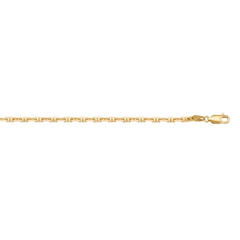 Gold Anchor Chain 1.4mm - 14K solid gold chain