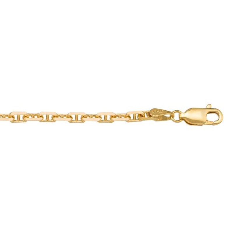 Gold Anchor Chain 2.8mm - 14K solid gold chain